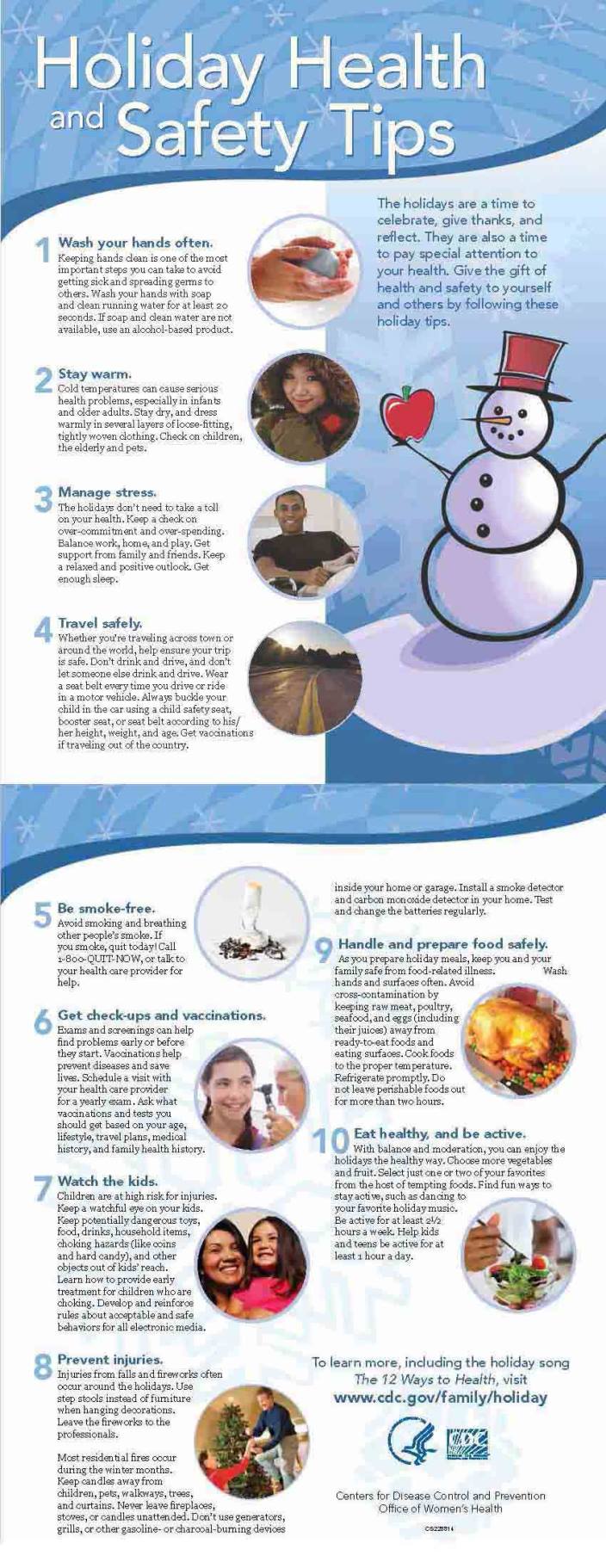 Infographic Holiday Health and Safety Tips Merck Manuals Consumer